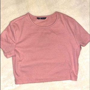 Ribbed Short Sleeve Crop Too